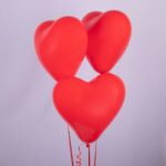 Set of 3pc Heart Balloon – Red