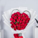 Evergreen Love Combo – Red Rose Bouquet with Chocolates and Teddy Bear