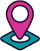 Icon of pink colored location