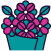 Icon of flower bouquets